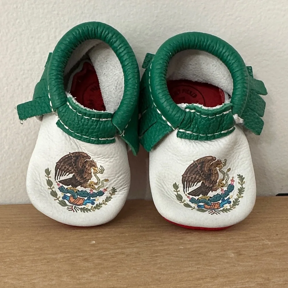 Freshly Picked Mexican Flag moccasins